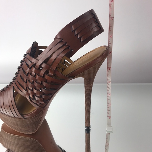 ERIC RUTBERG TRANSPARENT Basket Weave Summer Heel - Picture 8 of 8